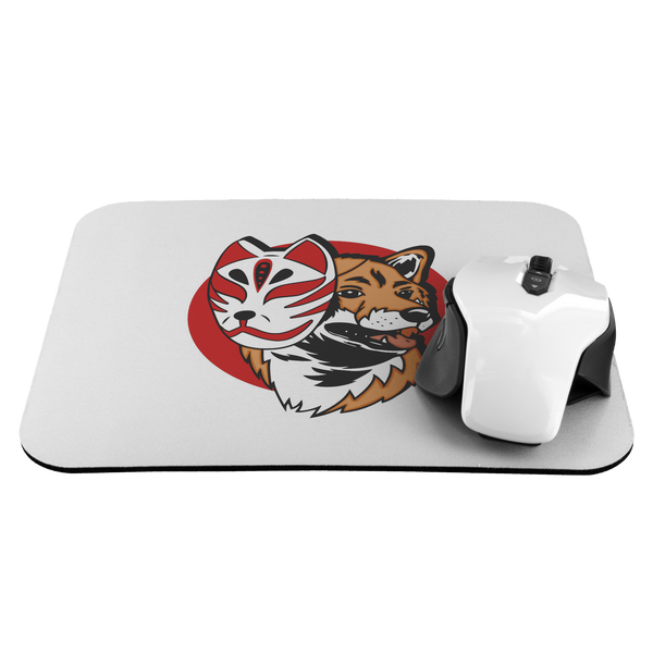 Kistune Masked Shiba / Red Shiba Mousepad