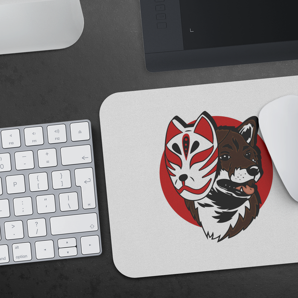 Kistune Masked Shiba / Sesame Shiba Mousepad